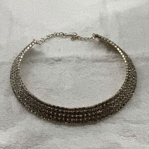 A beautiful solid artificial diamond choker